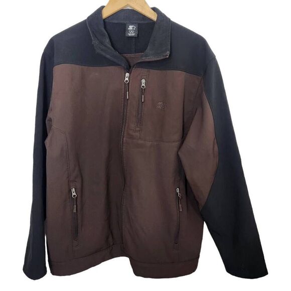 Starter Hombres two tone jacket brown black medium 3840 - Picture 3 of 5